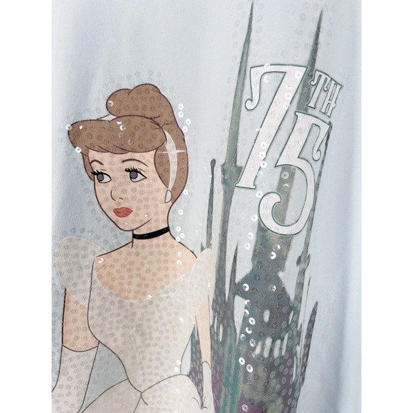 Disney Cinderella Sequin Pullover Sweatshirt 75th Anniversary Plus Sz 4X NWT - Picture 5 of 9
